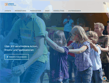 Tablet Screenshot of erlebnismanagement.com
